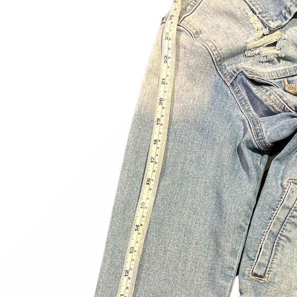 Enjoin Authentic Denim Women's Distressed Button Down Jacket Size Small - Picture 15 of 15